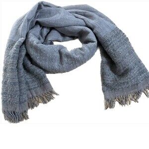 Coccinelle Virgin Wool and Alpaca Grey Scarf NWOT